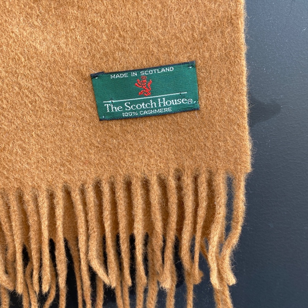 Beautiful cashmere tan colour scarf